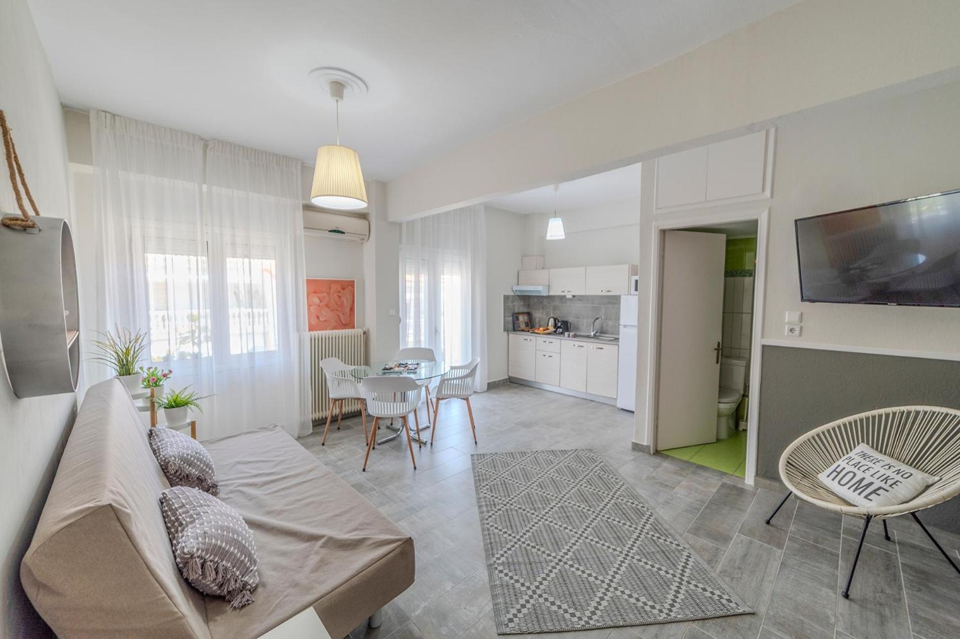 Evangelia Rooms & Apartments - A Asprovalta Bagian luar foto